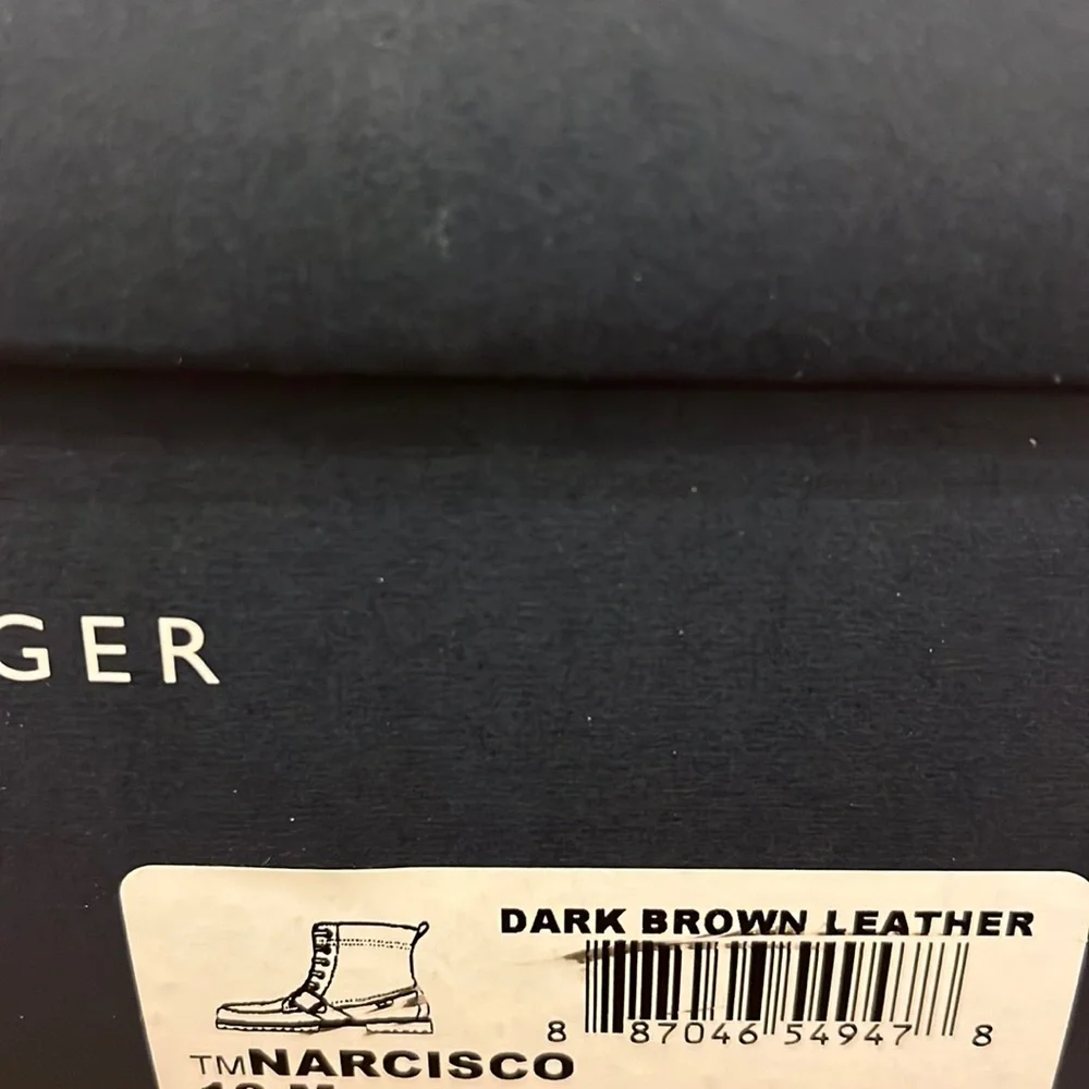 Tommy Hilfiger Ranger Narcisco Boots new dark brown leather Men’s Size 11.5